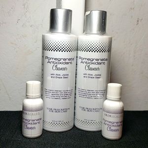 Skin Script RX Pomegranate Antioxidant Cleanser -2 full size bottles & 2 samples